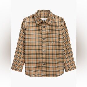 Burberry Kids' Owen Check Stretch Cotton Shirt (Toddler, Little Boy & Big Boy)